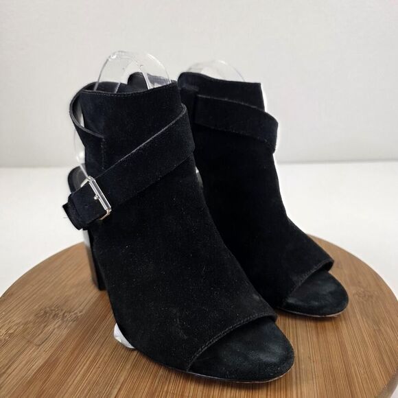 Rag & Bone Shoes Womens Size 9 Suede Open Toe Block Heel Sandals Buckle Strap - Picture 5 of 16